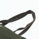 PRADA Tote Bag Nylon Khaki Silver Auth bs34647-8