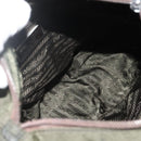 PRADA Shoulder Bag Nylon Khaki Silver Auth bs34648-23