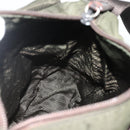 PRADA Shoulder Bag Nylon Khaki Silver Auth bs34648-24