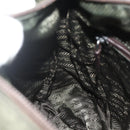 PRADA Shoulder Bag Nylon Khaki Silver Auth bs34648-25