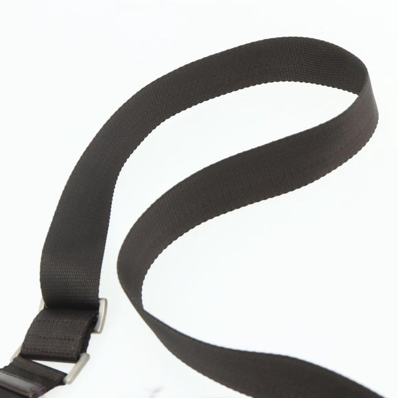 PRADA Shoulder Bag Nylon Khaki Silver Auth bs34648