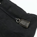 PRADA Chain Tote Bag Nylon Black Silver Auth bs34649-17