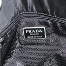 PRADA Chain Tote Bag Nylon Black Silver Auth bs34649-19