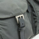 PRADA Backpack Nylon Gray Silver Auth bs34650-19