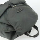 PRADA Backpack Nylon Gray Silver Auth bs34650-6