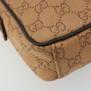 GUCCI GG Canvas Shoulder Bag Beige Silver 101680 Auth bs34651-14