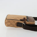 GUCCI GG Canvas Shoulder Bag Beige Silver 101680 Auth bs34651-3
