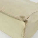 PRADA Hand Bag Nylon Ivory Silver Auth bs34653-15