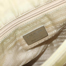 PRADA Hand Bag Nylon Ivory Silver Auth bs34653-10