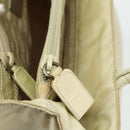 PRADA Hand Bag Nylon Ivory Silver Auth bs34653-22