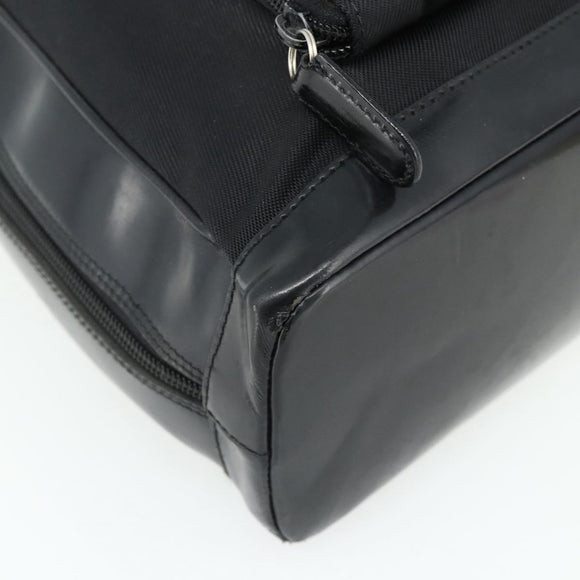 GUCCI Bamboo Shoulder Bag Nylon Black Silver 003 2058 0059 5 Auth bs34656