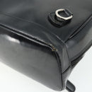 GUCCI Bamboo Shoulder Bag Nylon Black Silver 003 2058 0059 5 Auth bs34656-18