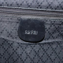 GUCCI Bamboo Shoulder Bag Nylon Black Silver 003 2058 0059 5 Auth bs34656-19