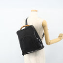 GUCCI Bamboo Shoulder Bag Nylon Black Silver 003 2058 0059 5 Auth bs34656-25
