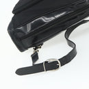 GUCCI Bamboo Shoulder Bag Nylon Black Silver 003 2058 0059 5 Auth bs34656-8