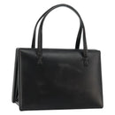 LOEWE Hand Bag Leather Black Gold Auth bs34657-1