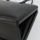 LOEWE Hand Bag Leather Black Gold Auth bs34657-8