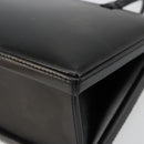 LOEWE Hand Bag Leather Black Gold Auth bs34657-16