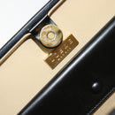 LOEWE Hand Bag Leather Black Gold Auth bs34657-10