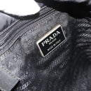 PRADA Hand Bag Nylon Black Silver Auth bs34658-10