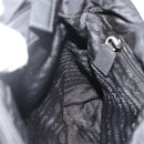 PRADA Hand Bag Nylon Black Silver Auth bs34658-19