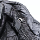 PRADA Hand Bag Nylon Black Silver Auth bs34658-20