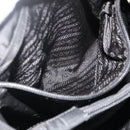 PRADA Hand Bag Nylon Black Silver Auth bs34658-21