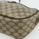 GUCCI GG Supreme Web Sherry Line Bag PVC Beige Gold 89 02 077 Auth bs34659-14