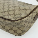 GUCCI GG Supreme Web Sherry Line Bag PVC Beige Gold 89 02 077 Auth bs34659-16