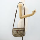 GUCCI GG Supreme Web Sherry Line Bag PVC Beige Gold 89 02 077 Auth bs34659-23