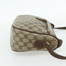 GUCCI GG Supreme Web Sherry Line Bag PVC Beige Gold 89 02 077 Auth bs34659-4