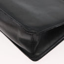 VERSACE Shoulder Bag Leather Black Silver Auth bs34660-18