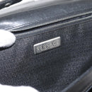 VERSACE Shoulder Bag Leather Black Silver Auth bs34660-20