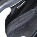 VERSACE Shoulder Bag Leather Black Silver Auth bs34660-12