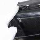 VERSACE Shoulder Bag Leather Black Silver Auth bs34660-23