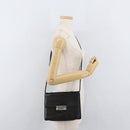 VERSACE Shoulder Bag Leather Black Silver Auth bs34660-27