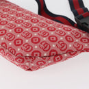 GUCCI Children's Sherry Line Waist bag Canvas Navy Red 502095 Auth bs34662-16