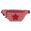 GUCCI Children's Sherry Line Waist bag Canvas Navy Red 502095 Auth bs34662-13