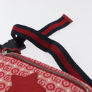 GUCCI Children's Sherry Line Waist bag Canvas Navy Red 502095 Auth bs34662-8