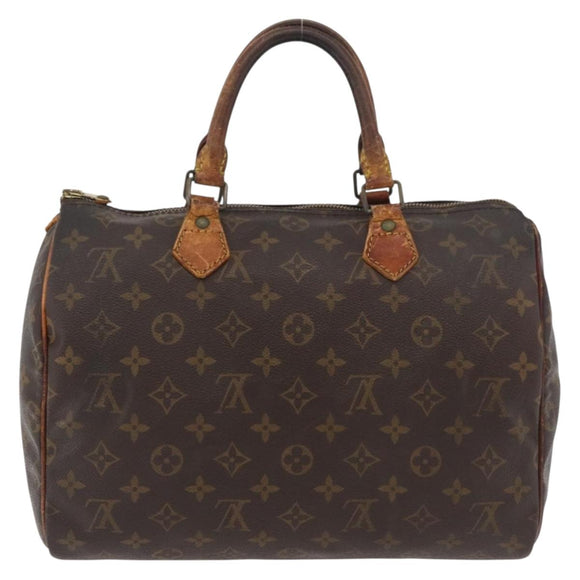 LOUIS VUITTON Monogram Speedy 30 Hand Bag M41526 LV Auth bs34666