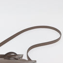 Salvatore Ferragamo Gancini Hand Bag Leather 2way Brown Gold Auth bs34669-15