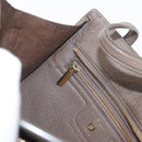 Salvatore Ferragamo Gancini Hand Bag Leather 2way Brown Gold Auth bs34669-23