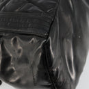 CHANEL Matelasse Hand Bag Patent leather Black Silver CC Auth bs34670-11