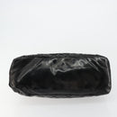 CHANEL Matelasse Hand Bag Patent leather Black Silver CC Auth bs34670-9