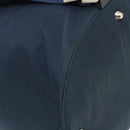 PRADA Purse Shoulder Bag Nylon Navy Silver Auth bs34671-16