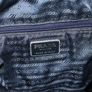 PRADA Purse Shoulder Bag Nylon Navy Silver Auth bs34671-17
