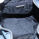 PRADA Purse Shoulder Bag Nylon Navy Silver Auth bs34671-11