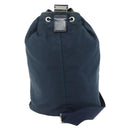 PRADA Purse Shoulder Bag Nylon Navy Silver Auth bs34671-2