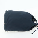 PRADA Purse Shoulder Bag Nylon Navy Silver Auth bs34671-4