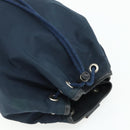 PRADA Purse Shoulder Bag Nylon Navy Silver Auth bs34671-6